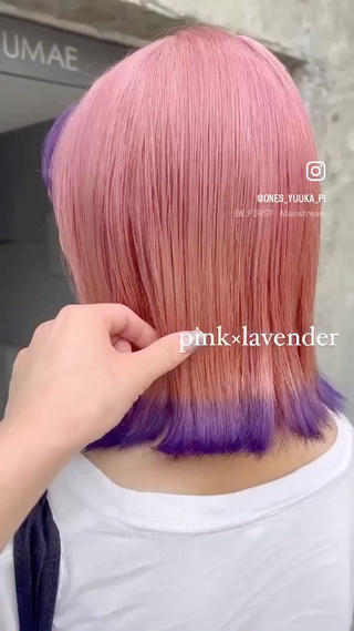 ミディアム カラー ヘアアレンジ 💕ブリーチ/ヘアメ 🎀YUUKAのヘアスタイル