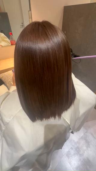 縮毛矯正＋髪質改善トリートメント 