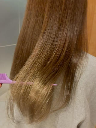 セミロング カラー 柔らかいカラー/ 透明感/Airi🐰のヘアスタイル