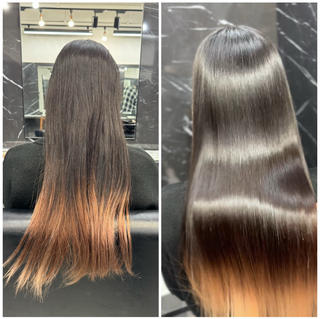 ロング JIN|乾かしただけ 美髪矯正本格髪質改善のヘアスタイル