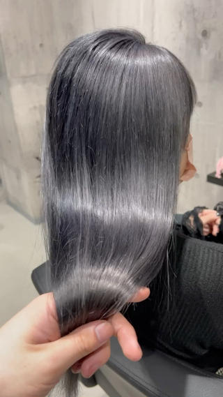 ミディアム カラー mimiiy梅田 中崎町ハイトーンのヘアスタイル