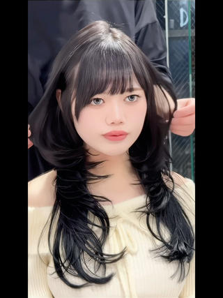 ロング 永田竜一/ 小顔くびれレイヤーのヘアスタイル