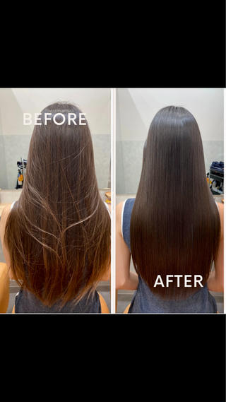 ロング 自然で柔らかい縮毛 矯正✨松尾郁哉のヘアスタイル