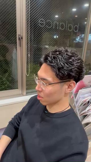 ショート パーマ メンズ revebyfirst所属・黒沢 航汰のヘアスタイル