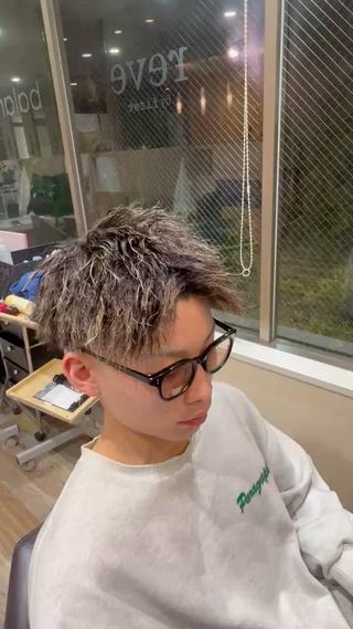 ショート パーマ メンズ revebyfirst所属・黒沢 航汰のヘアスタイル