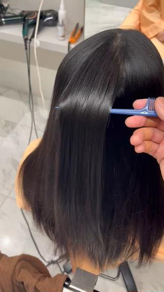 セミロング 透明感カラー特化/ 顔まわり特化/辻部のヘアスタイル