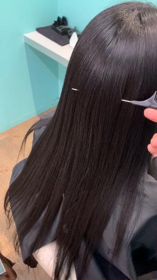 ミディアム カラー 透明感カラー特化/ 顔まわり特化/辻部のヘアスタイル