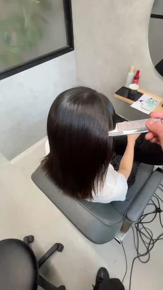 ミディアム 透明感カラー特化/ 顔まわり特化/辻部のヘアスタイル