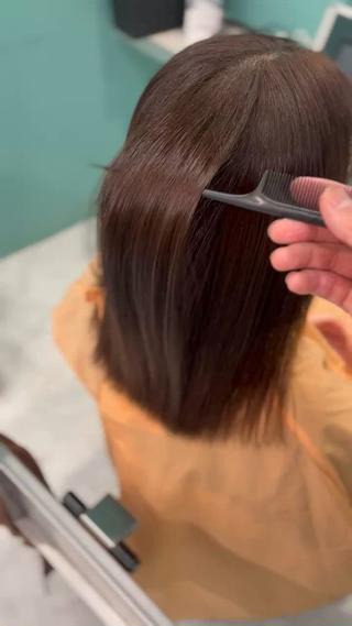 ミディアム 透明感カラー特化/ 顔まわり特化/辻部のヘアスタイル