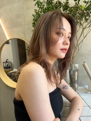 ロング カラー SALT WATER所属・🫐 𝐌𝐚𝐨 🫐似合わせcutのヘアスタイル