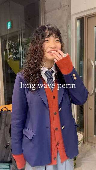 ロング パーマ 🌈圧倒的デザイン パーマ　関和希のヘアスタイル