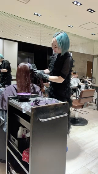 ロング カラー SHION/銀座 まとまるカット🩵のヘアスタイル