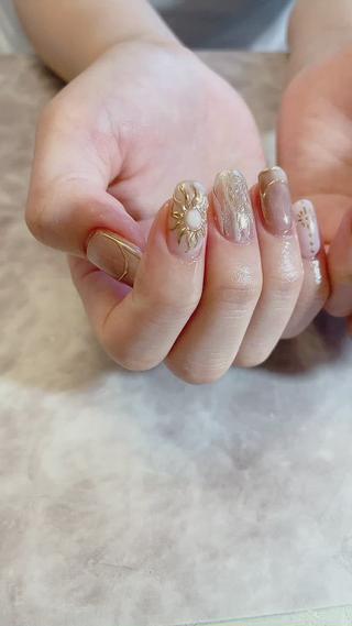 動画だと分かりやすいですね
Summer nail 大好評です