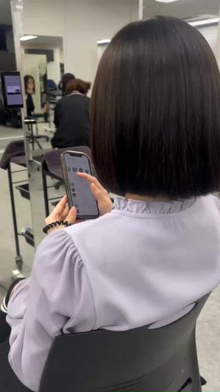 ミディアム ヘアアレンジ Ryo横浜韓国ヘア/ 曲がる縮毛矯正特化のヘアスタイル