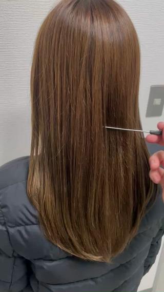 ロング ヘアアレンジ Ryo横浜韓国ヘア/ 曲がる縮毛矯正特化のヘアスタイル