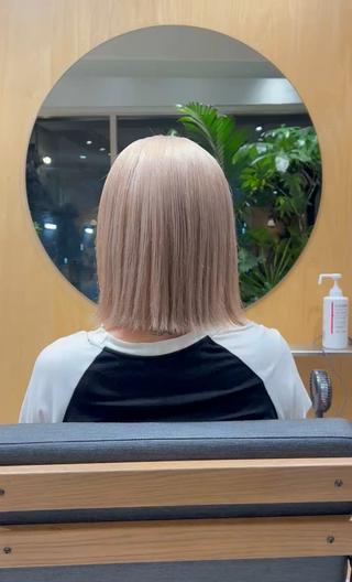 ショート カラー パーマ/ボブ /レイヤー チヒロのヘアスタイル