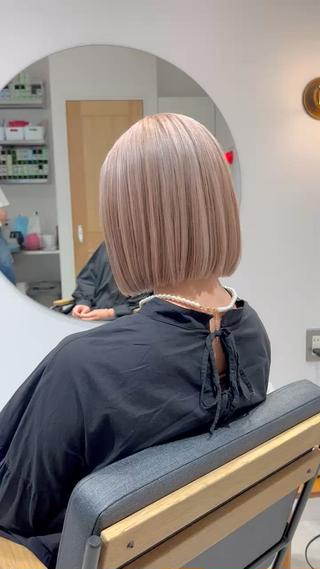 ショート カラー パーマ/ボブ /レイヤー チヒロのヘアスタイル