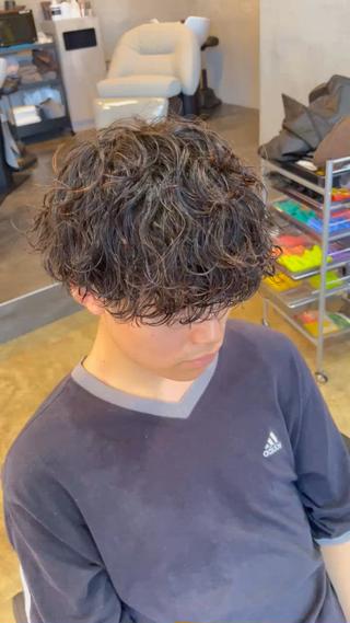 波巻きスパイラルパーマ 