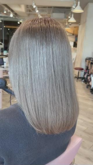 ミディアム カラー 高島大登/顔周り /レイヤーカットのヘアスタイル