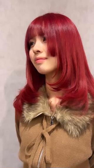 ブリーチ1回~
ワインレッド 