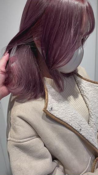 ミディアム カラー 似合わせカット/ aoiのヘアスタイル