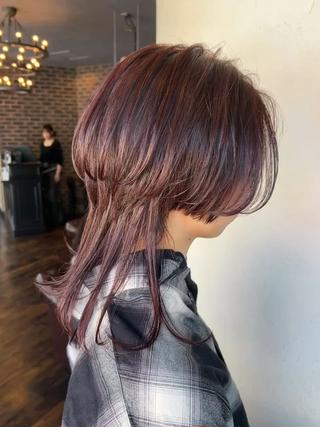 セミロング カラー ヘアアレンジ 🌿Rina 🌙当日予約OK🌙のヘアスタイル