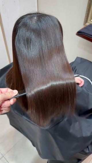 ロング カラー パーマ ヘアアレンジ メンズ キッズ ネイル マツエク・マツパ アイブロウ 髪質改善専門店QOLU所属・✨髪質改善専門店✨ QOLU✨のヘアスタイル