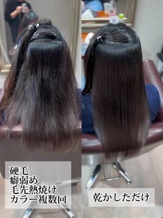 セミロング 髪質改善専門店QOLU所属・✨髪質改善専門店✨ QOLU✨のヘアスタイル