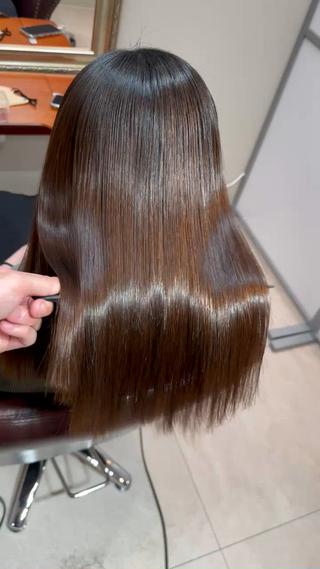 ロング カラー パーマ ヘアアレンジ メンズ キッズ ネイル マツエク・マツパ アイブロウ 髪質改善専門店QOLU所属・✨髪質改善専門店✨ QOLU✨のヘアスタイル