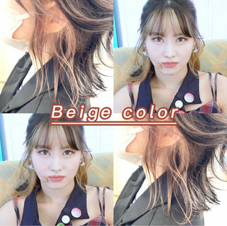 ブリーチ1回で出来るインナーベージュ️
Instagramからご予約の方は少しお安くさせて頂いてます