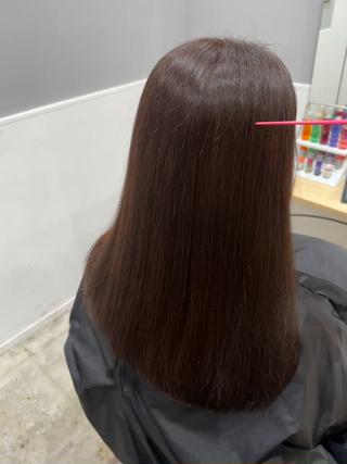 ミディアム miloc MOMOKAのヘアスタイル