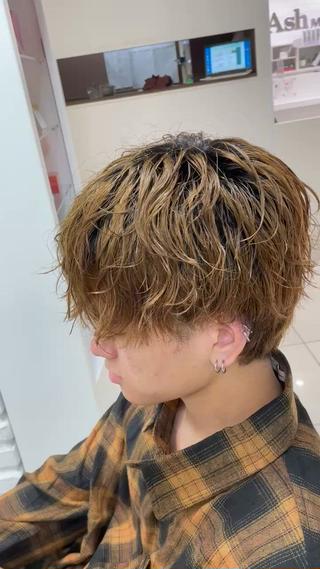 ショート パーマ メンズ フェザーパーマ職人 🪶ryosukeのヘアスタイル