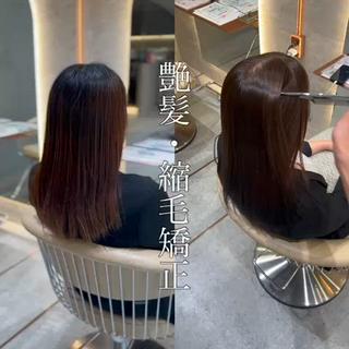 縮毛矯正ビフォーアフター 