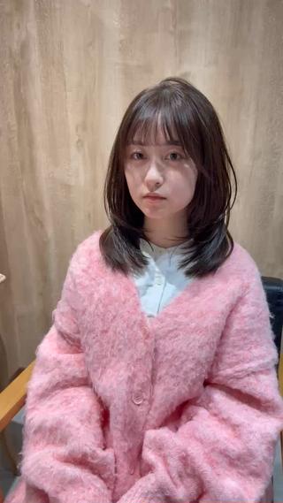 ミディアム カラー 髪質改善＊韓国ヘア＊ レイヤー＊IBUKIのヘアスタイル