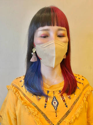 ミディアム カラー 髪質改善＊韓国ヘア＊ レイヤー＊IBUKIのヘアスタイル