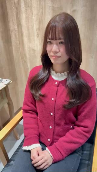 セミロング カラー 髪質改善＊韓国ヘア＊ レイヤー＊IBUKIのヘアスタイル