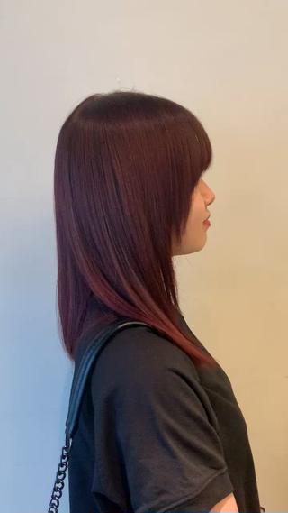 ミディアム カラー 髪質改善＊韓国ヘア＊ レイヤー＊IBUKIのヘアスタイル