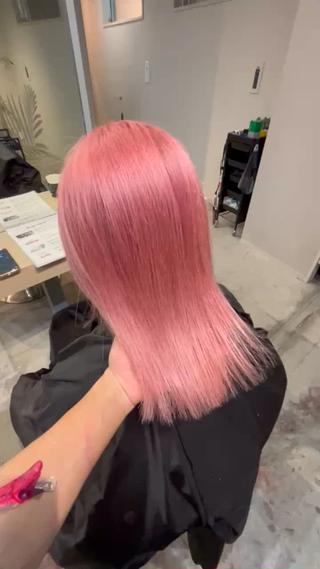 ミディアム カラー Lia布施店所属・Lia 瑠莉花のヘアスタイル