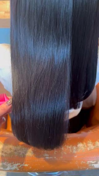 ロング カラー 髪質改善カラー ベージュ🤎YUMEのヘアスタイル