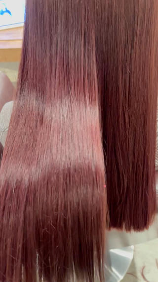 ロング カラー 髪質改善カラー ベージュ🤎YUMEのヘアスタイル