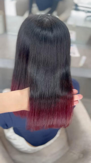 ブリーチ履歴ありの髪の毛から作るグラデーションカラー