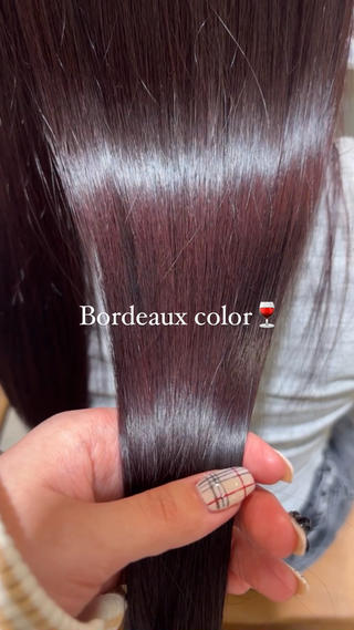 ロング カラー 小木曽 里華のヘアスタイル