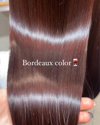 ロング カラー 小木曽 里華のヘアスタイル