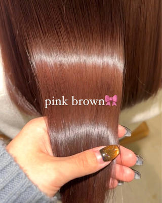 ミディアム カラー 小木曽 里華のヘアスタイル