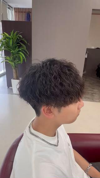 ソフト波巻きパーマ 