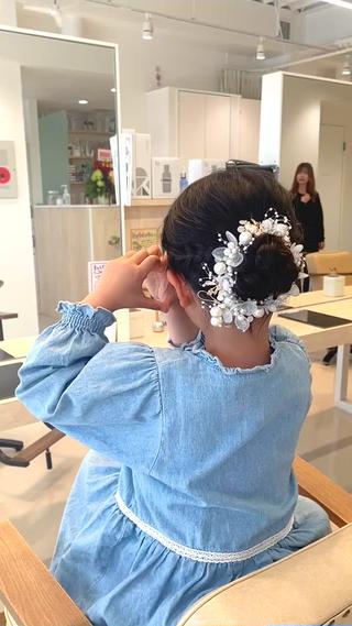 子供のヘアアレンジ 