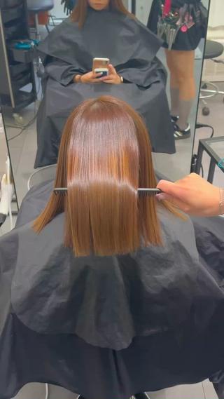 ミディアム AHNKISM所属・髪質改善/艶カラー HANAのヘアスタイル