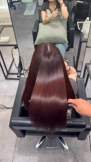 ロング AHNKISM所属・髪質改善/艶カラー HANAのヘアスタイル