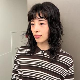 ロング パーマ ブリーチ/レイヤー 🌻Mutsumiのヘアスタイル