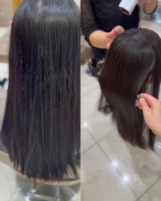 ロング パーマ 🌷縮毛矯正🌷 中村百花のヘアスタイル